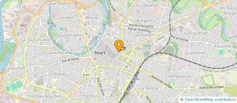 localisation de l'entreprise THIAM à NIORT
