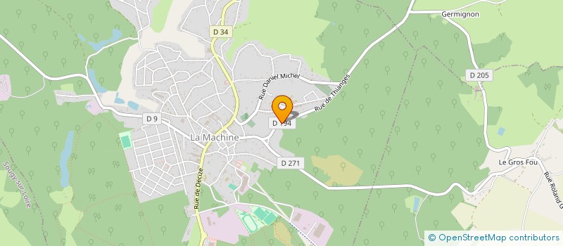 localisation de l'entreprise THIANGES  LA MACHINE