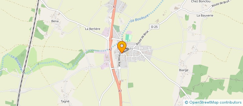 localisation de l'entreprise THIAUDIERE à CHAUNAY