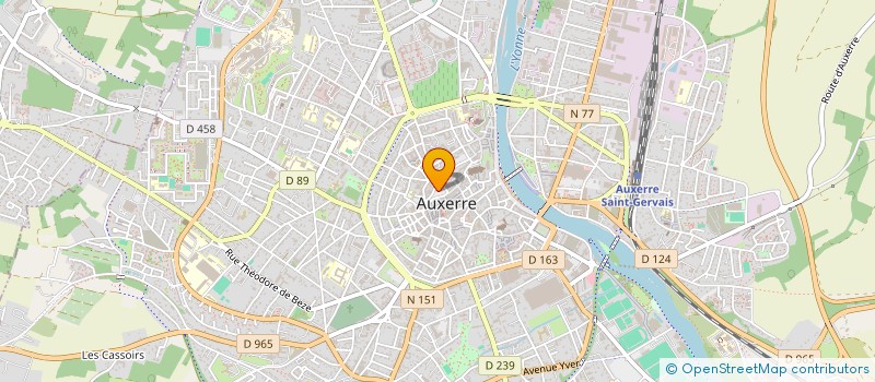 localisation de l'entreprise THIB & SOPHIMMO à AUXERRE