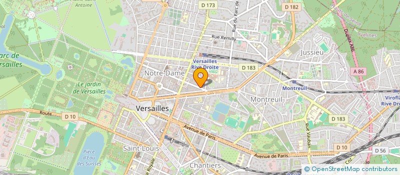 localisation de l'entreprise THIBADRI à VERSAILLES
