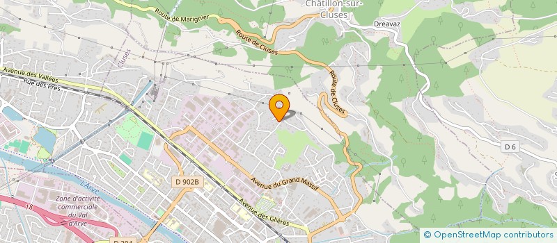 localisation de l'entreprise THIBAMEL 74  CLUSES