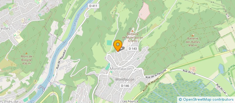 localisation de l'entreprise THIBANS  MONTFAUCON