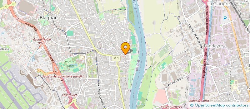 localisation de l'entreprise THIBAUD 7  BLAGNAC