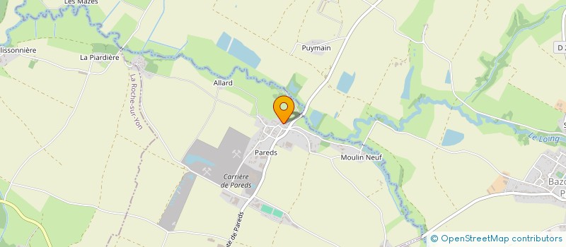 localisation de l'entreprise THIBAUD ARTISANAT  LA JAUDONNIERE