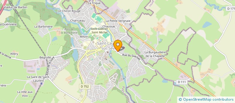 localisation de l'entreprise THIBAUD CANE'TON à SAINT-LAURENT-SUR-SEVRE