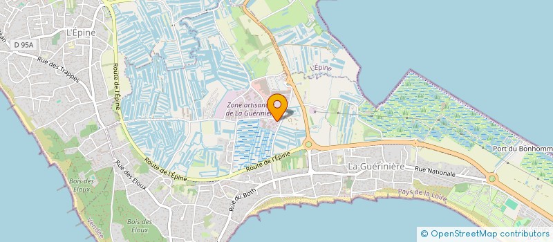 localisation de l'entreprise THIBAUD JEROME SARL  LA GUERINIERE