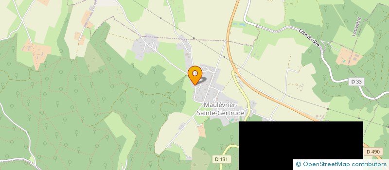 localisation de l'entreprise THIBAUD JOURDAIN  MAULEVRIER-SAINTE-GERTRUDE