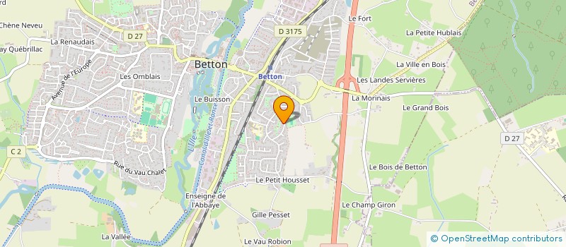 localisation de l'entreprise THIBAUD PEINTURE  BETTON