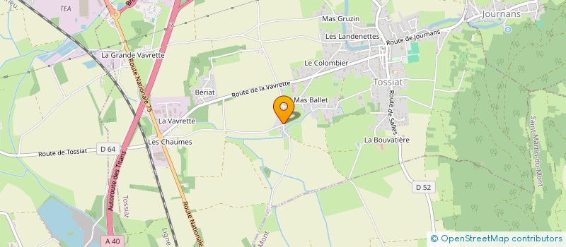 localisation de l'entreprise THIBAUD VENET IMMOBILIER  TOSSIAT