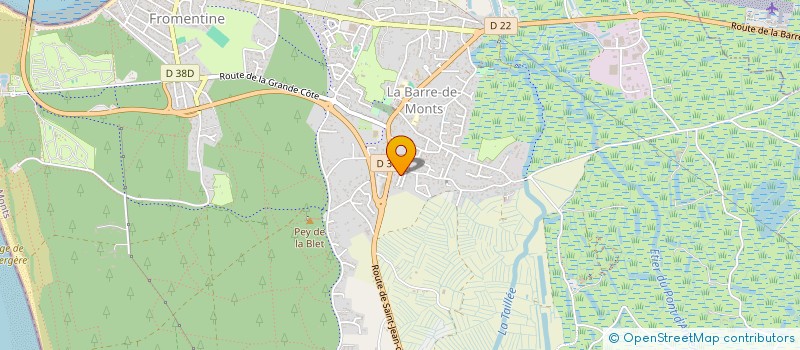 localisation de l'entreprise THIBAUDEAU  LA BARRE-DE-MONTS