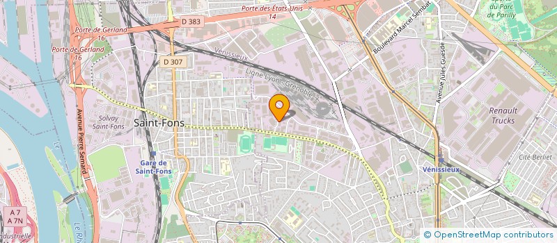 localisation de l'entreprise THIBAUDET à VENISSIEUX