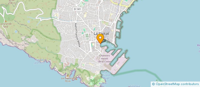 localisation de l'entreprise THIBAULT - BRIOT à LA CIOTAT