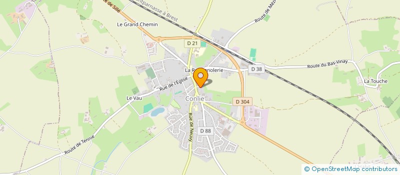 localisation de l'entreprise THIBAULT ENR  CONLIE