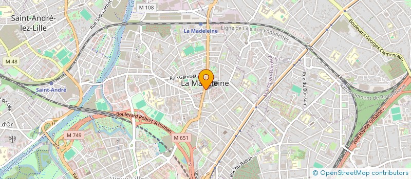 localisation de l'entreprise THIBAULT ET FILS à LA MADELEINE