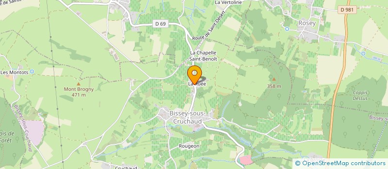 localisation de l'entreprise THIBAULT FERREIRA PLACO  BISSEY-SOUS-CRUCHAUD