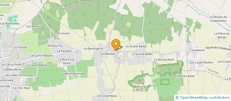 localisation de l'entreprise THIBAULT HABITAT à BEAUMONT-EN-VERON