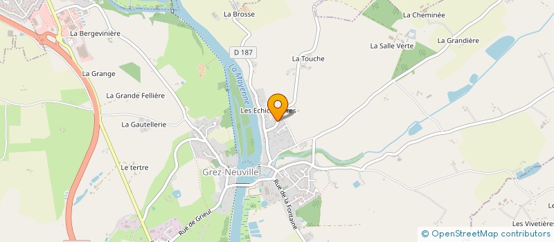 localisation de l'entreprise THIBAULT IMMO à GREZ-NEUVILLE