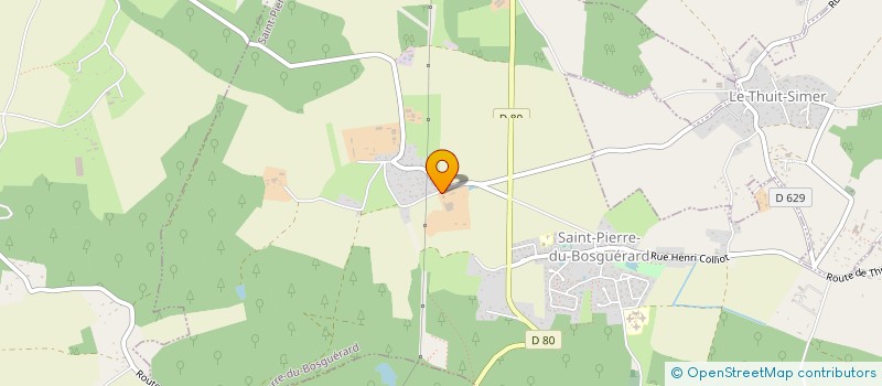 localisation de l'entreprise THIBAULT JACOB  SAINT-PIERRE-DU-BOSGUERARD