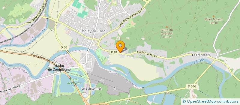 localisation de l'entreprise THIBAULT MAGNIEN  CHOISY-AU-BAC