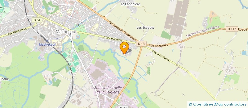 localisation de l'entreprise THIBAULT POUZET à MACHECOUL-SAINT-MEME