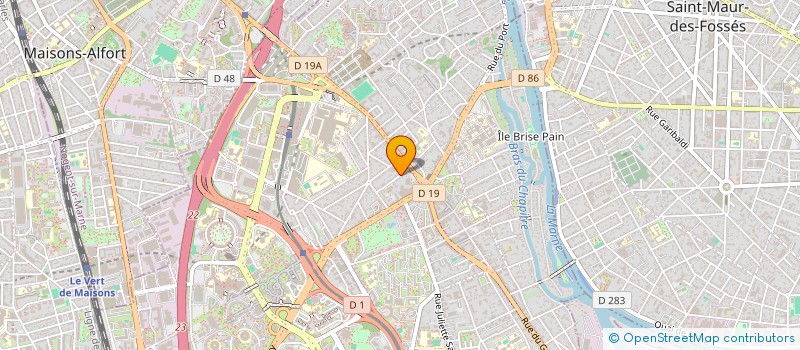 localisation de l'entreprise THIBAUT à CRETEIL