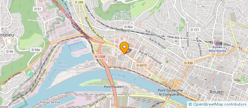 localisation de l'entreprise THIBAUT à ROUEN