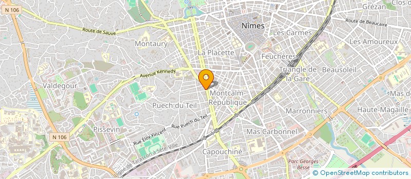 localisation de l'entreprise THIBAUT COIFFURE  NIMES