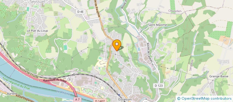 localisation de l'entreprise THIBAUT DUSSER DISTRIBUTION - AGENCE TDD à VIENNE