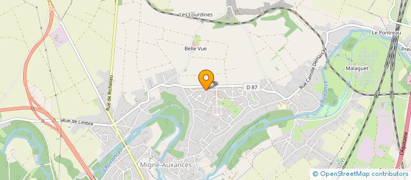 localisation de l'entreprise THIBAUT FIASSON  MIGNE-AUXANCES