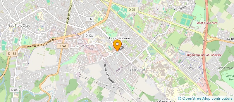 localisation de l'entreprise THIBAUT IMMOBILIER  POITIERS