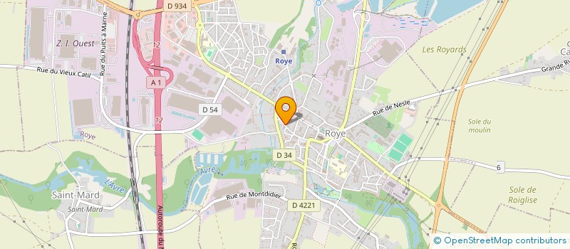 localisation de l'entreprise THIBAUT LAMBERT MDB  ROYE