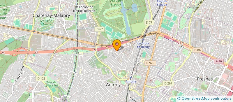 localisation de l'entreprise THIBAUT LAURENT à ANTONY