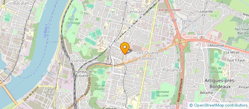 localisation de l'entreprise THIBAUT MORIN COIFFURE  LORMONT