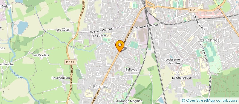localisation de l'entreprise THIBAUT VEUILLET à PERONNAS