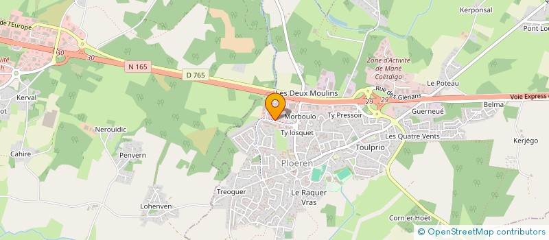 localisation de l'entreprise THIBCO  PLOEREN