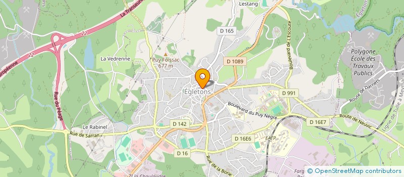 localisation de l'entreprise THIBEMIB  EGLETONS