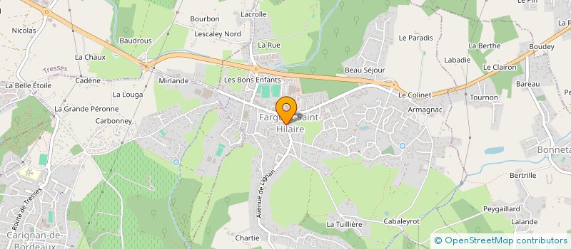 localisation de l'entreprise THIBFLORE  FARGUES-SAINT-HILAIRE