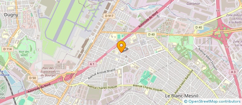 localisation de l'entreprise THIBI à LE BLANC-MESNIL