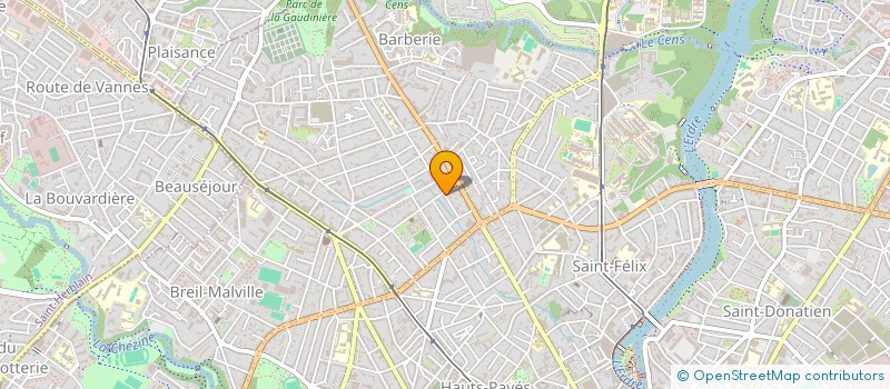 localisation de l'entreprise THIBII à NANTES