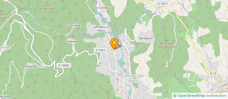 localisation de l'entreprise THIBON  LAMALOU-LES-BAINS