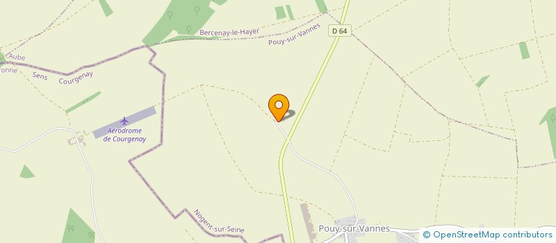 localisation de l'entreprise THIBORD à POUY-SUR-VANNES