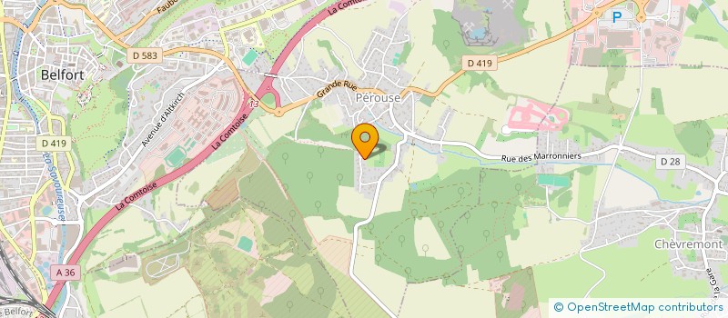localisation de l'entreprise THICA  PEROUSE
