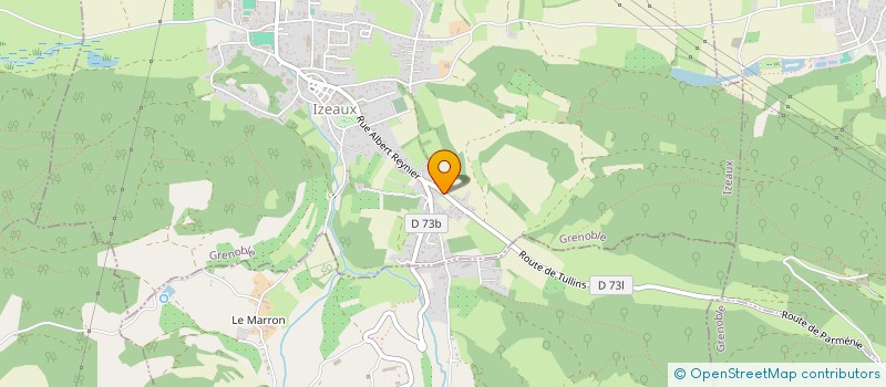 localisation de l'entreprise THICAM  IZEAUX