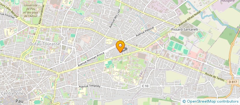 localisation de l'entreprise THICAR à PAU