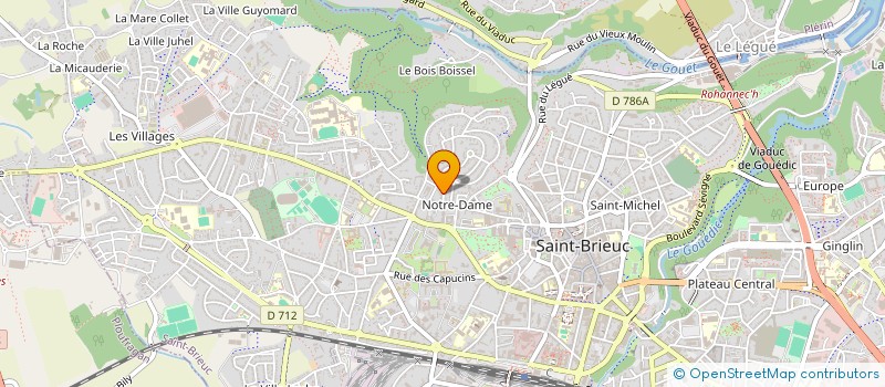 localisation de l'entreprise THICAR  SAINT-BRIEUC