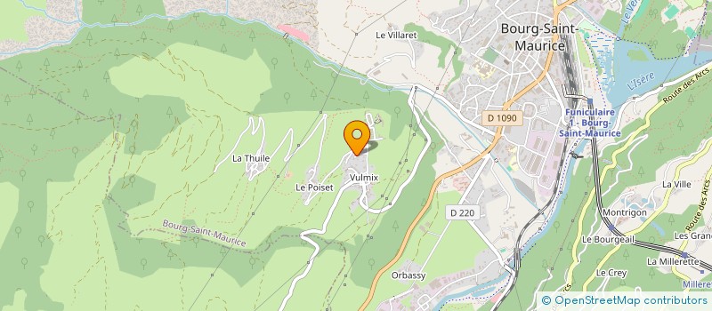 localisation de l'entreprise THICATA à BOURG-SAINT-MAURICE