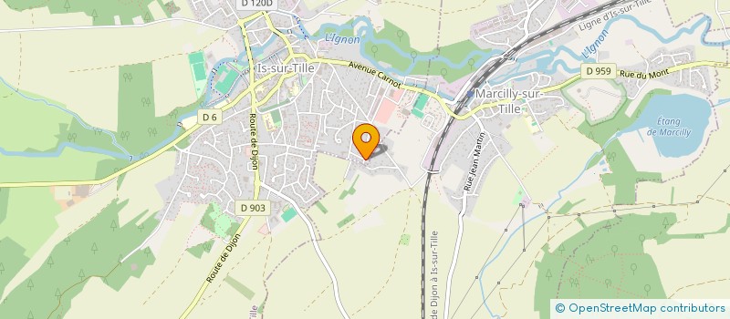 localisation de l'entreprise THIDIN  MARCILLY-SUR-TILLE