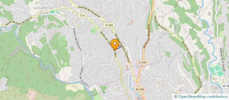 localisation de l'entreprise THIDOM  LA COLLE-SUR-LOUP