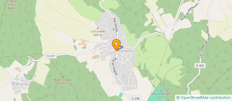 localisation de l'entreprise THIEBAUD  MONTENOIS